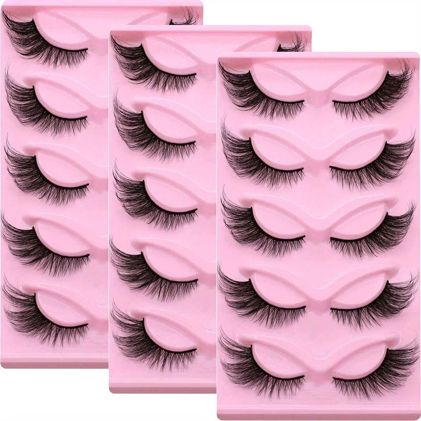 15 Pairs/ 3 Pack Lashes Strip