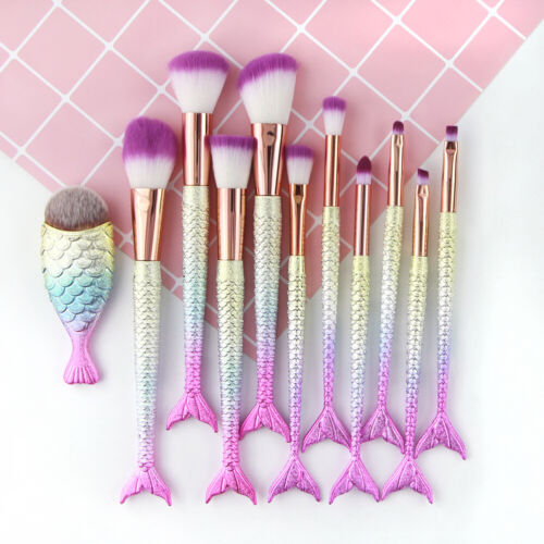 Makeup Pro 11PCS Mermaid Brush Tools