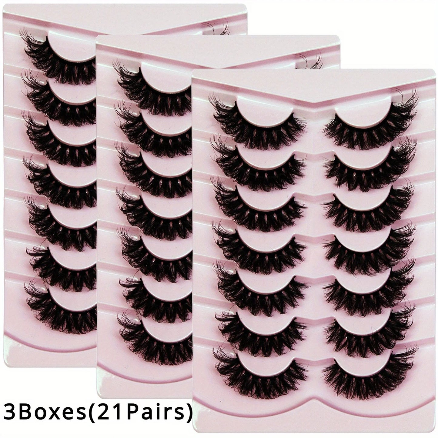 3Boxes(21Pairs) False Eyelashes